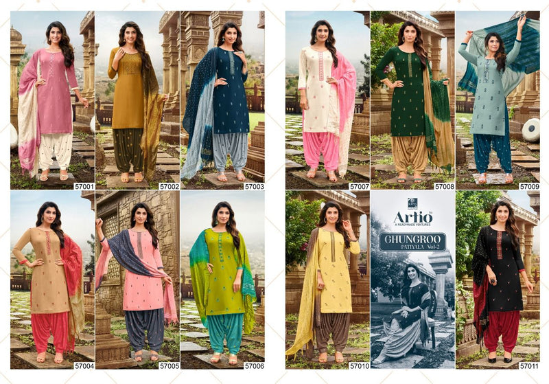 Kapil Trendz Ghungroo Patiyala Vol 2 Rayon With Fancy Work Stylish Designer Festive Wear Fancy Kurti