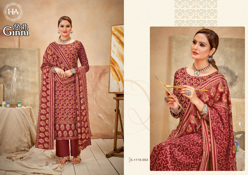 Harshit Fashion Ginni Woolen Pashmina With Printed Work Stylish Designer Fancy Salwar Kameez
