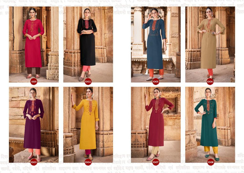 Rangoon Girly Rayon Fancy Designer Party Wear Kurtis