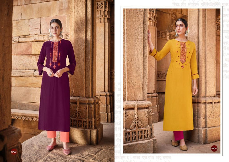 Rangoon Girly Rayon Fancy Designer Party Wear Kurtis