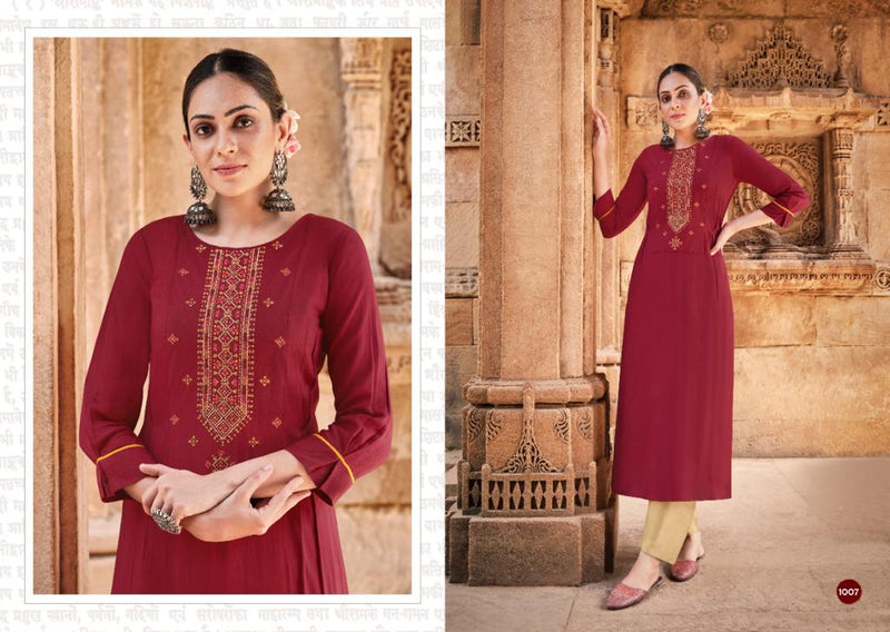Rangoon Girly Rayon Fancy Designer Party Wear Kurtis
