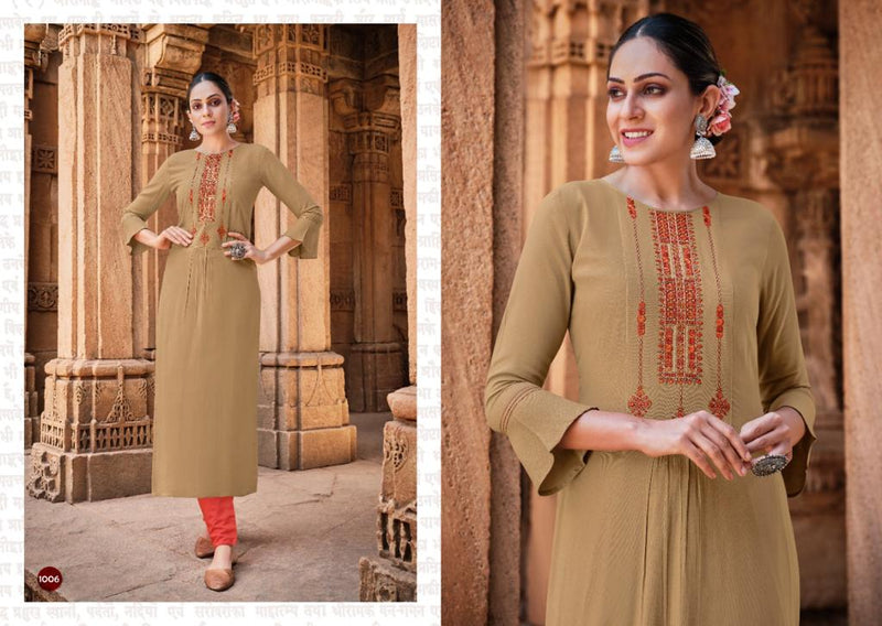 Rangoon Girly Rayon Fancy Designer Party Wear Kurtis