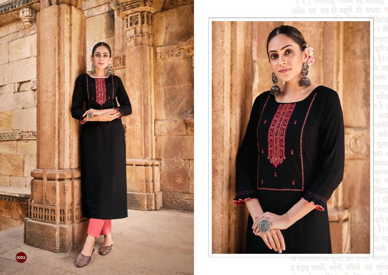 Rangoon Girly Rayon Fancy Designer Party Wear Kurtis