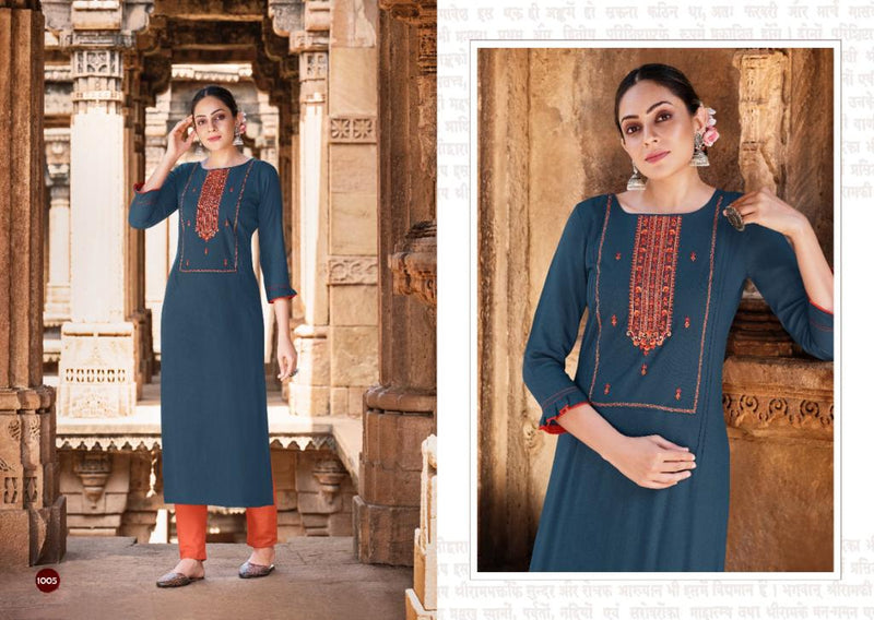Rangoon Girly Rayon Fancy Designer Party Wear Kurtis