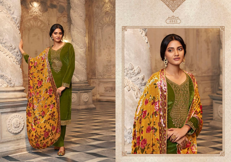 Zisa Charmy Glamour Vol 2 Velvet With Heavy Embroidery Work Stylish Designer Party Wear Salwar Kameez