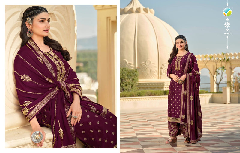 Vinay Fashion Kaseesh Glazze Dola Jacquard Heavy Designer  Party Wear Salwar Suits