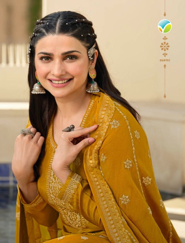 Vinay Fashion Kaseesh Glazze Dola Jacquard Heavy Designer  Party Wear Salwar Suits
