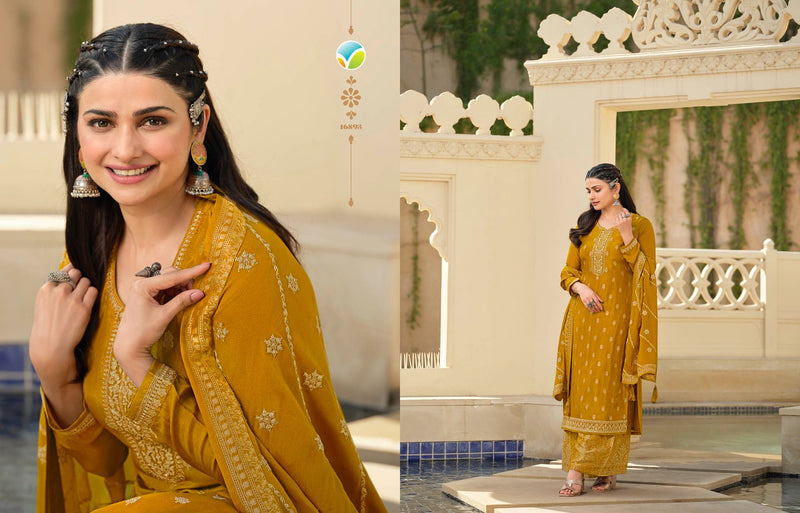 Vinay Fashion Kaseesh Glazze Dola Jacquard Heavy Designer  Party Wear Salwar Suits