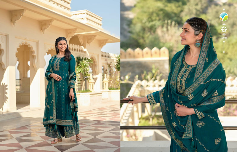 Vinay Fashion Kaseesh Glazze Dola Jacquard Heavy Designer  Party Wear Salwar Suits