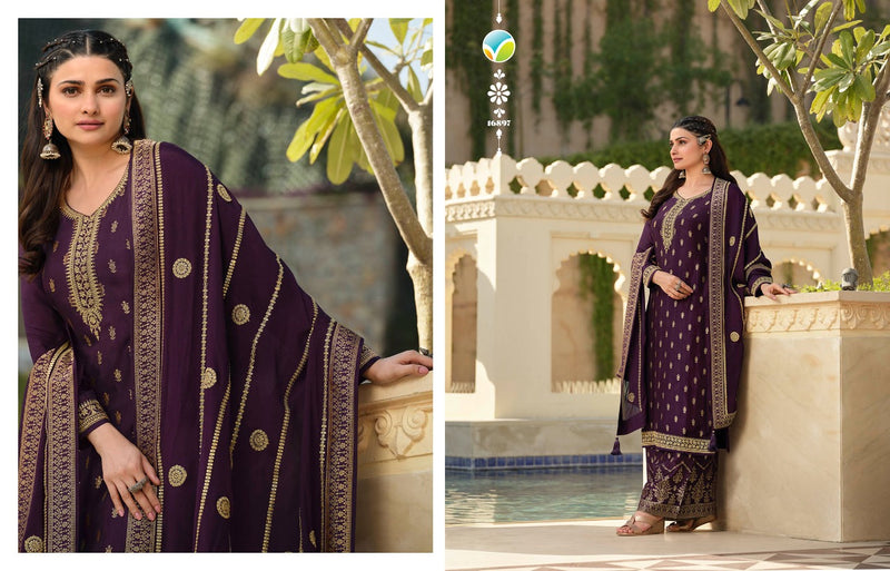 Vinay Fashion Kaseesh Glazze Dola Jacquard Heavy Designer  Party Wear Salwar Suits