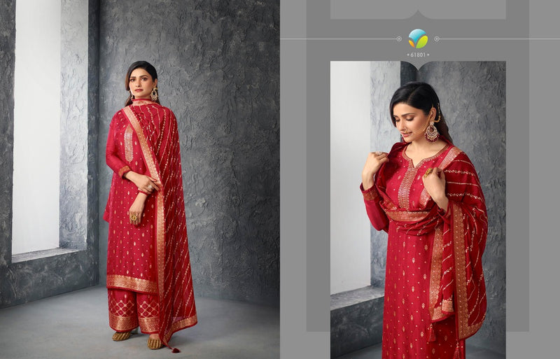 Vinay Fashion Glazze Vol 2 Jacquard With Beautiful Embroidery Work Stylish Designer Festive Wear Salwar Kameez