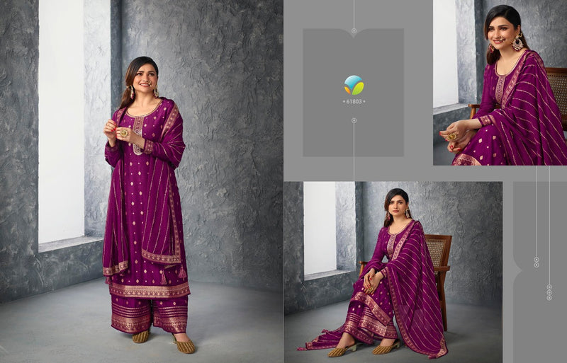 Vinay Fashion Glazze Vol 2 Jacquard With Beautiful Embroidery Work Stylish Designer Festive Wear Salwar Kameez