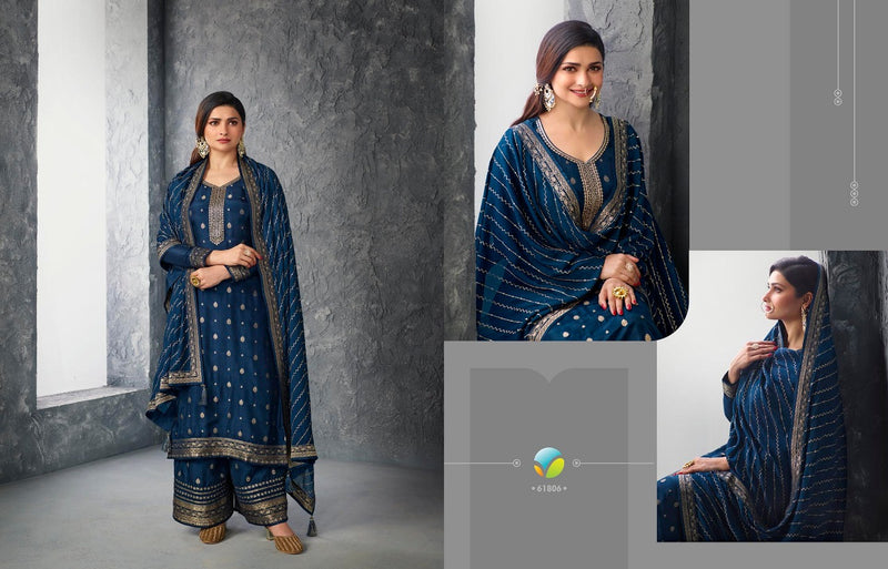 Vinay Fashion Glazze Vol 2 Jacquard With Beautiful Embroidery Work Stylish Designer Festive Wear Salwar Kameez