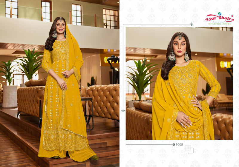 Your Choice Glory Blooming Georgette Fancy Designer Partywear Kurti