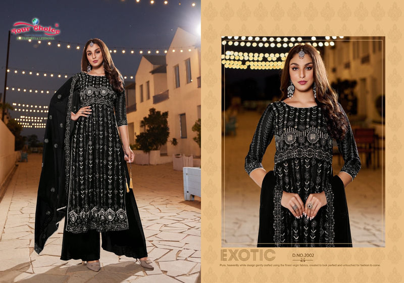 Your Choice Glory Vol 2 Georgette Heavy Embroidery Partywear Kurti