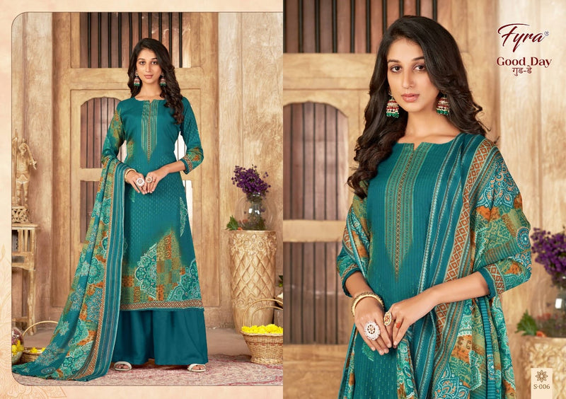 Fyra Good Day Pure Cotton With Beautiful Work Stylish Designer Fancy Salwar Kameez