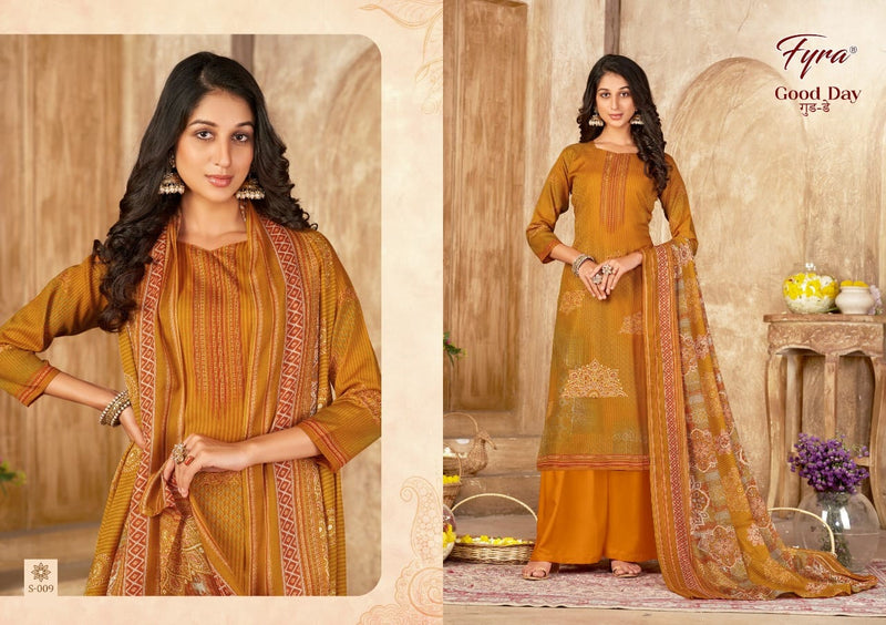 Fyra Good Day Pure Cotton With Beautiful Work Stylish Designer Fancy Salwar Kameez