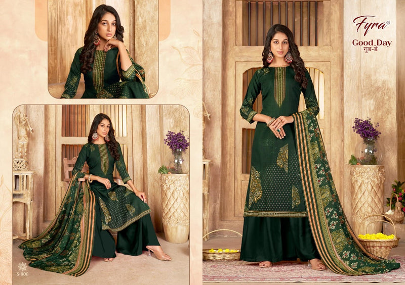 Fyra Good Day Pure Cotton With Beautiful Work Stylish Designer Fancy Salwar Kameez