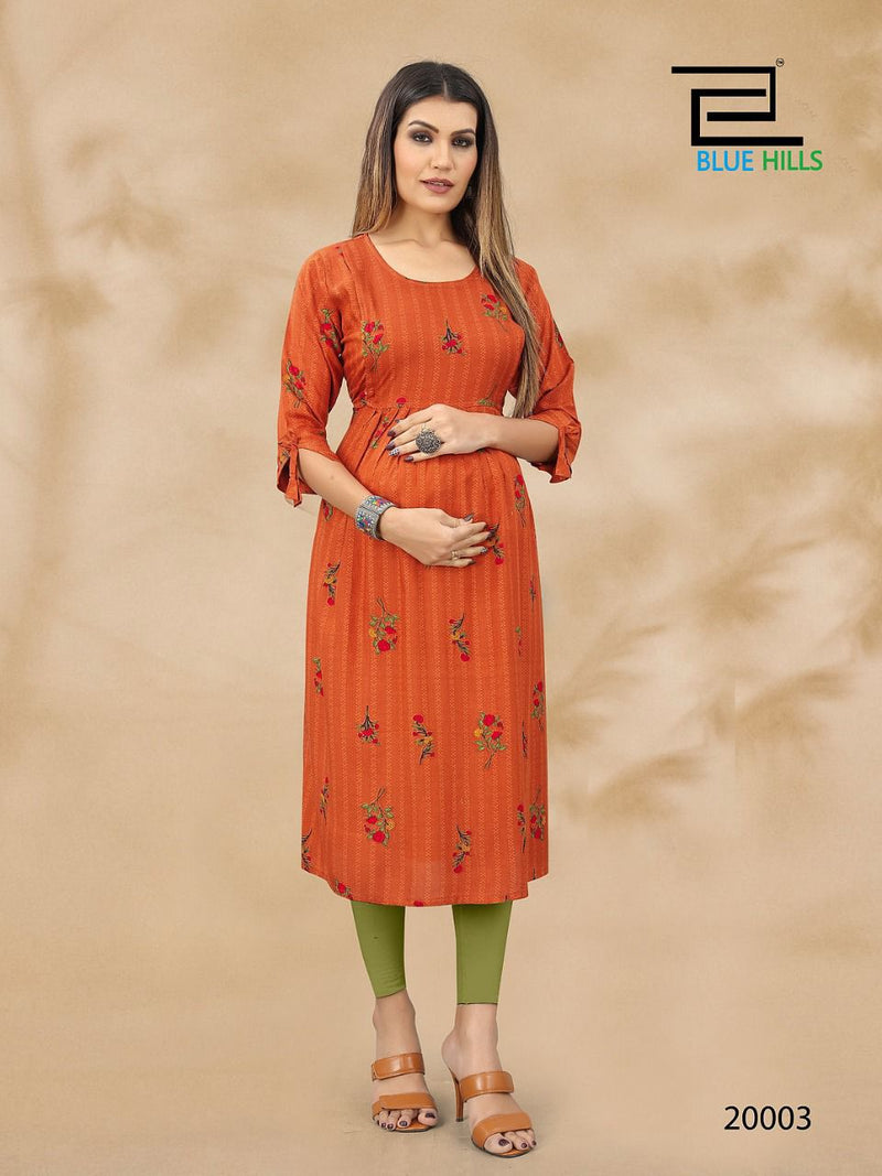 Blue Hills Good News Vol 20 Rayon With Printed Work Stylish Designer Casual Wear fancy Kurti