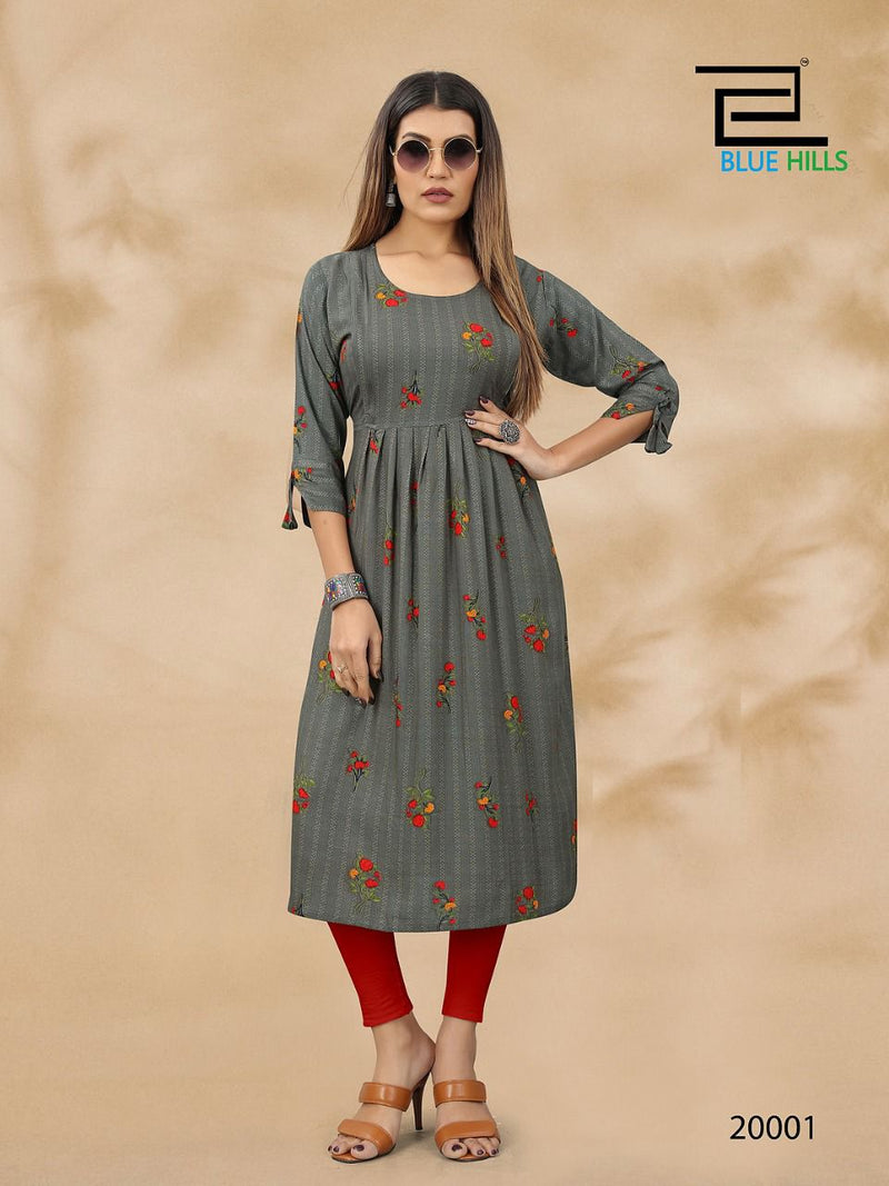 Blue Hills Good News Vol 20 Rayon With Printed Work Stylish Designer Casual Wear fancy Kurti