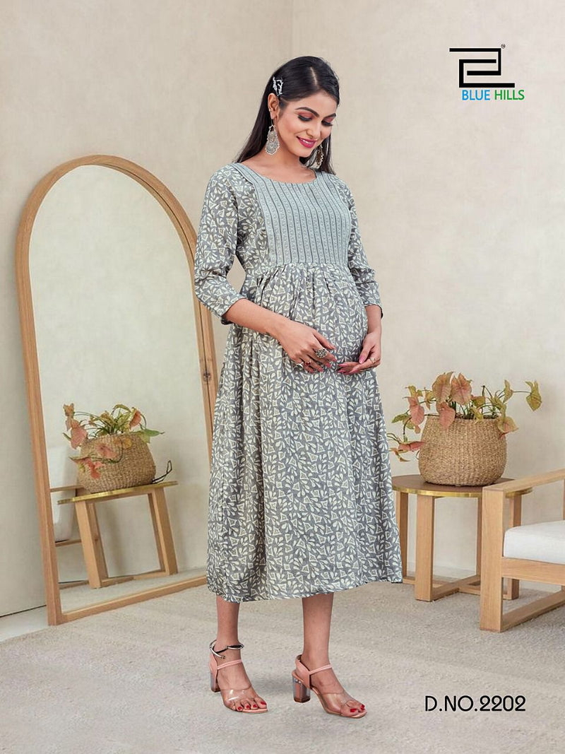 Blue Hills Good News Vol 22 Fancy With Printed Work Stylish Designer Fancy Kurti