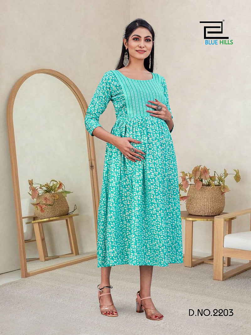 Blue Hills Good News Vol 22 Fancy With Printed Work Stylish Designer Fancy Kurti