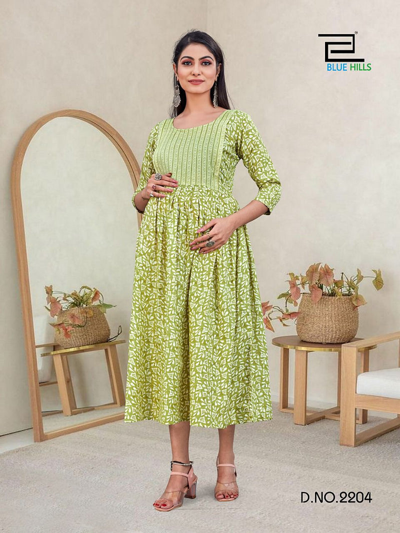 Blue Hills Good News Vol 22 Fancy With Printed Work Stylish Designer Fancy Kurti
