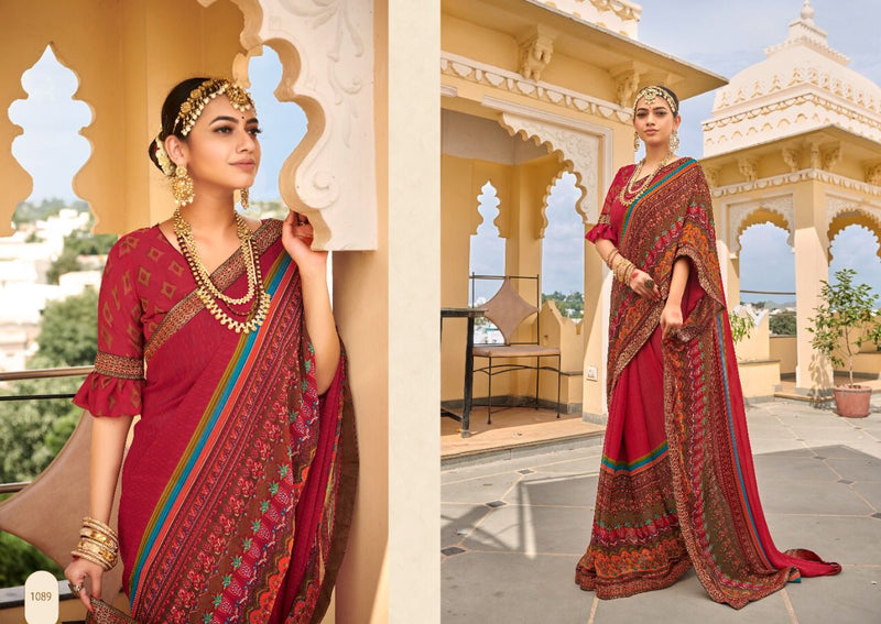 Saroj Gorgeous Vol 4 Soft Georgette Beautiful Party Wear Sarees