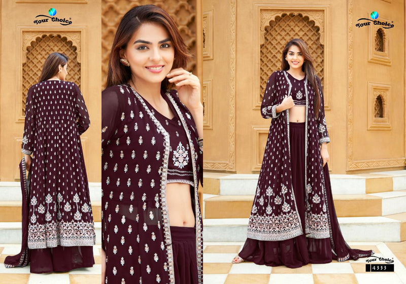 Your Choice Gucee Vol 4 Georgette With Elegant & Embroidery Work Stylish Designer Wedding Wear Kurti