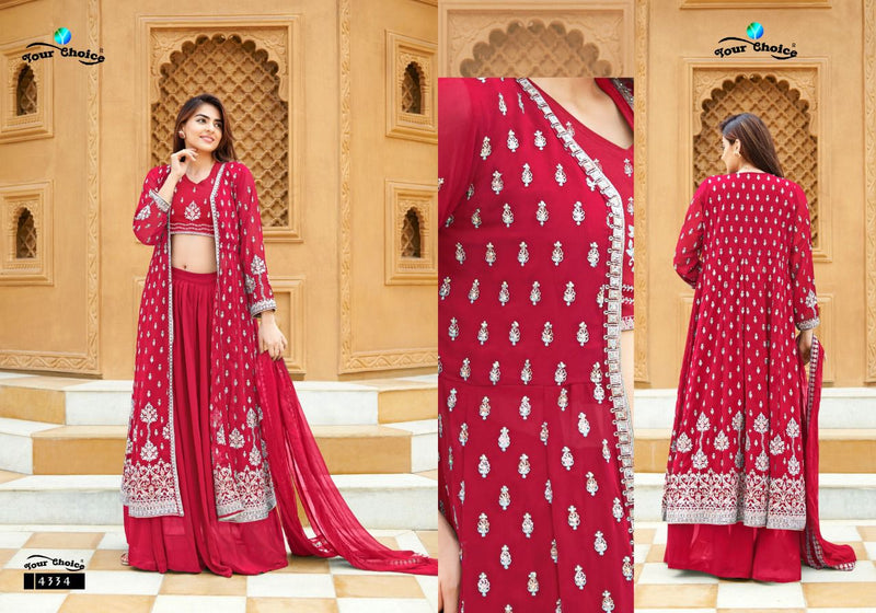 Your Choice Gucee Vol 4 Georgette With Elegant & Embroidery Work Stylish Designer Wedding Wear Kurti