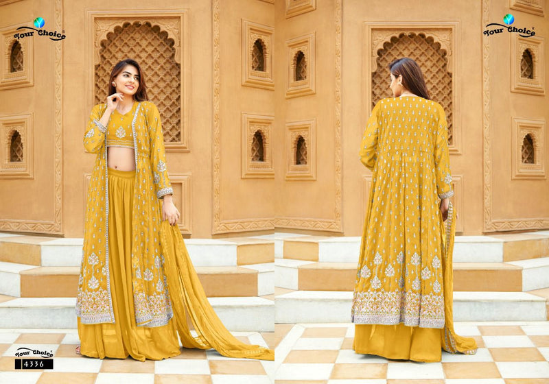 Your Choice Gucee Vol 4 Georgette With Elegant & Embroidery Work Stylish Designer Wedding Wear Kurti