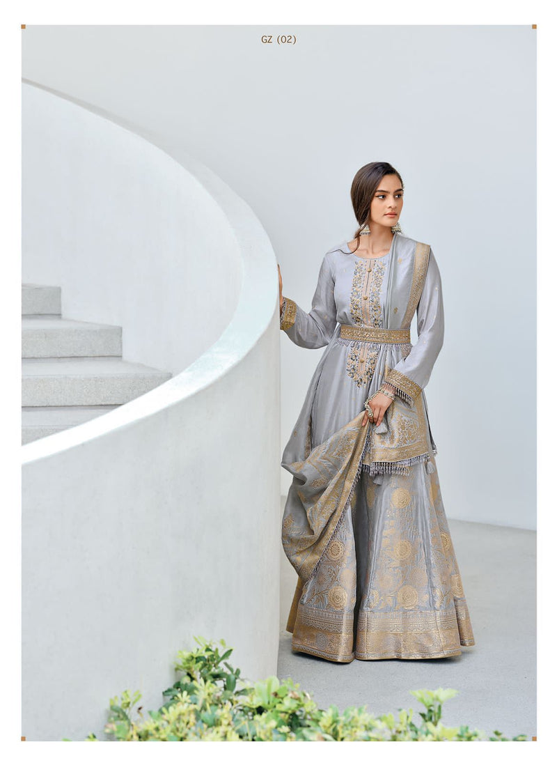 Varsha Guzaris Viscose With Heavy Embroidery Work Stylish Designer Party Wear Salwar Kameez