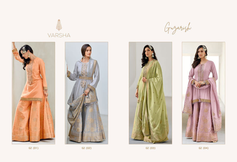 Varsha Guzaris Viscose With Heavy Embroidery Work Stylish Designer Party Wear Salwar Kameez