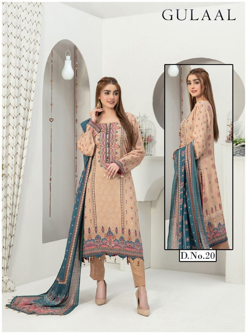 Sana Maryam Gulaal Classy Luxury Cotton With Fancy Work Stylish Designer Pakistani Salwar Kameez