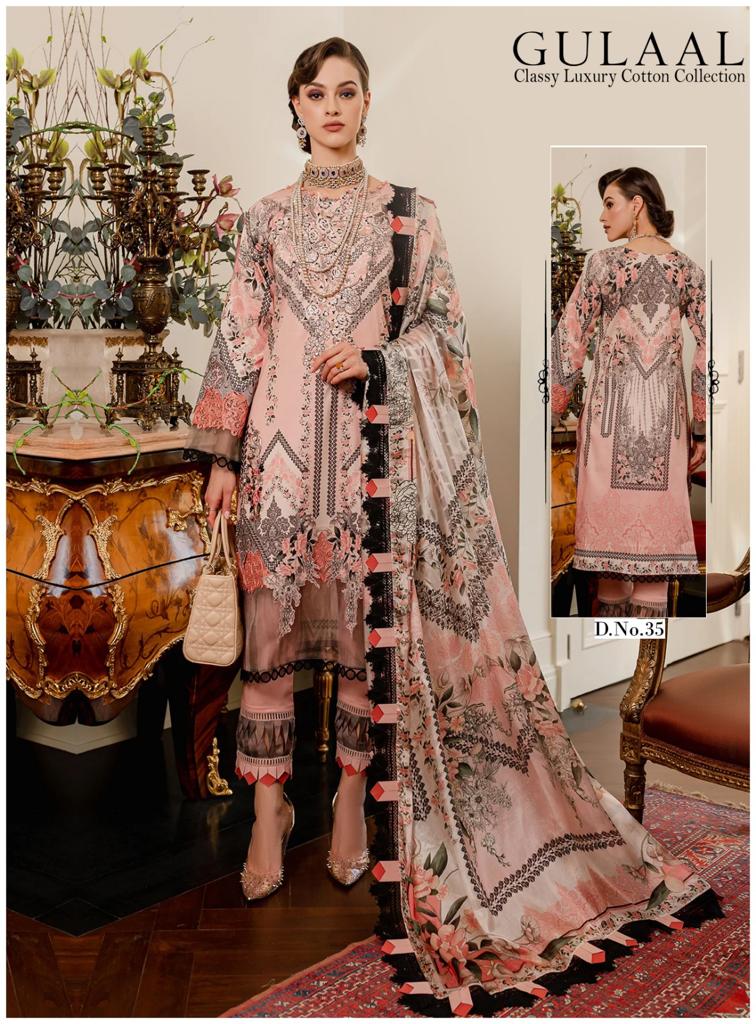 Sana Maryam Gulaal Classy Luxury Cotton Collection Vol 4 Pure Cotton Printed Designer Salwar Kameez