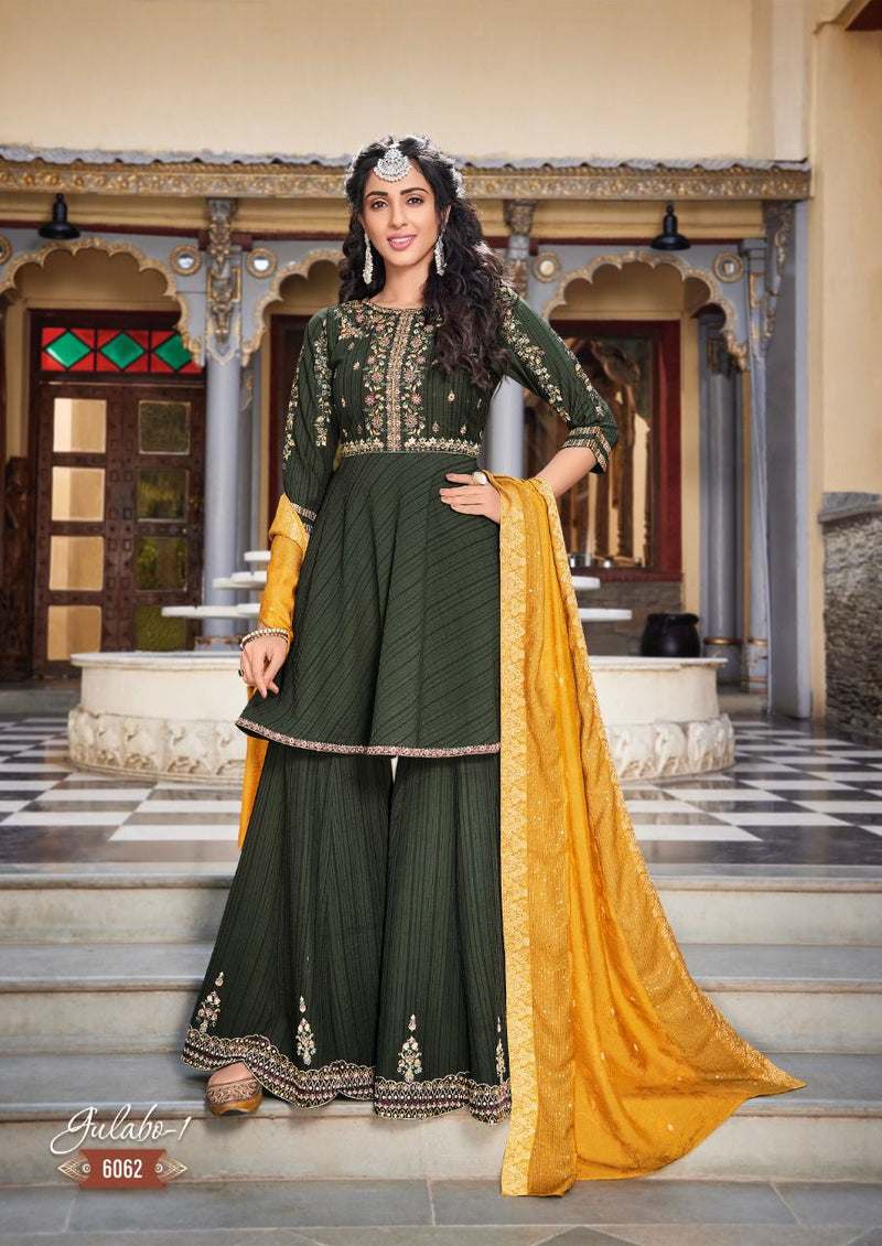 Koodee Fashion Gulabo Vol 1 Fancy Viscose Wedding Wear Heavy Kurtis