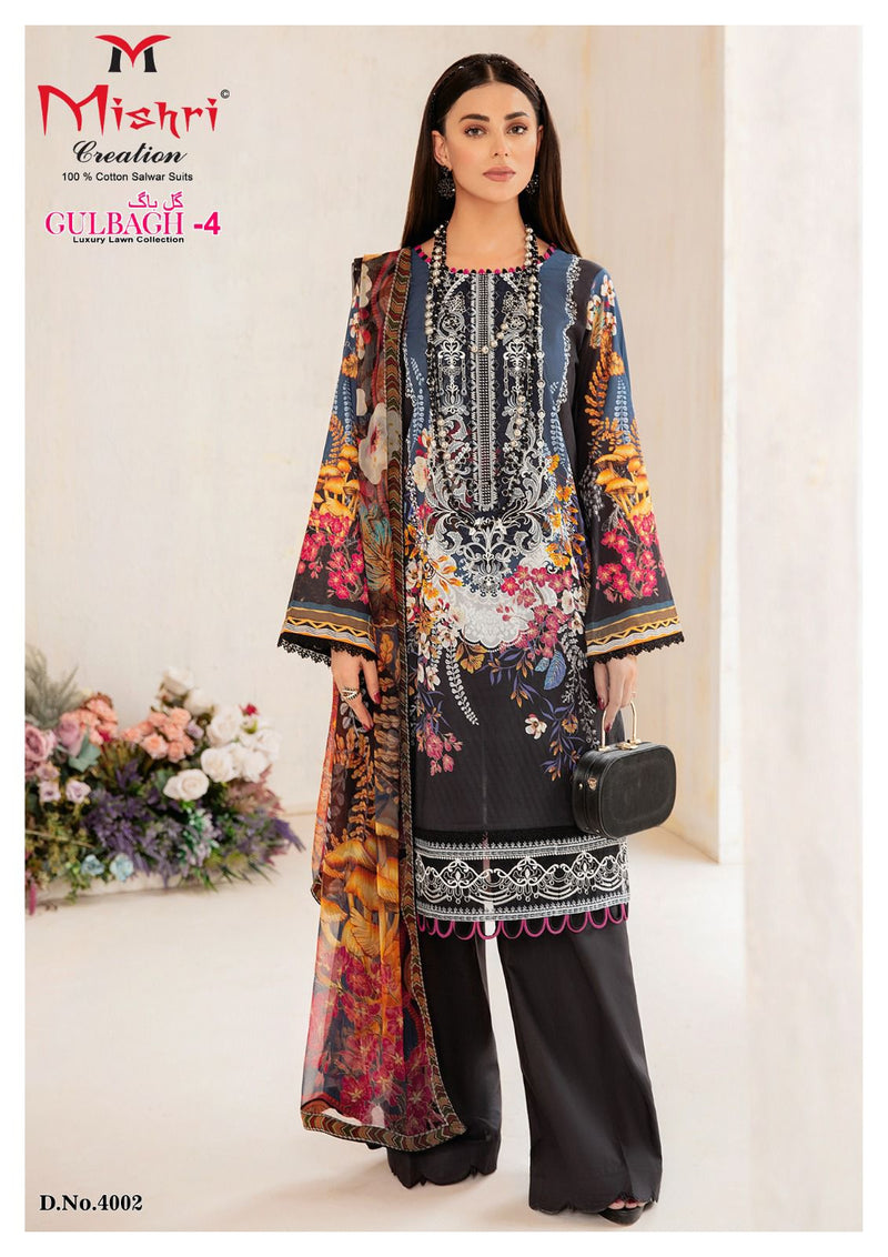 Mishri Creation Gulbagh Vol 4 Lawn Cotton Karachi Printed Salwar Kameez