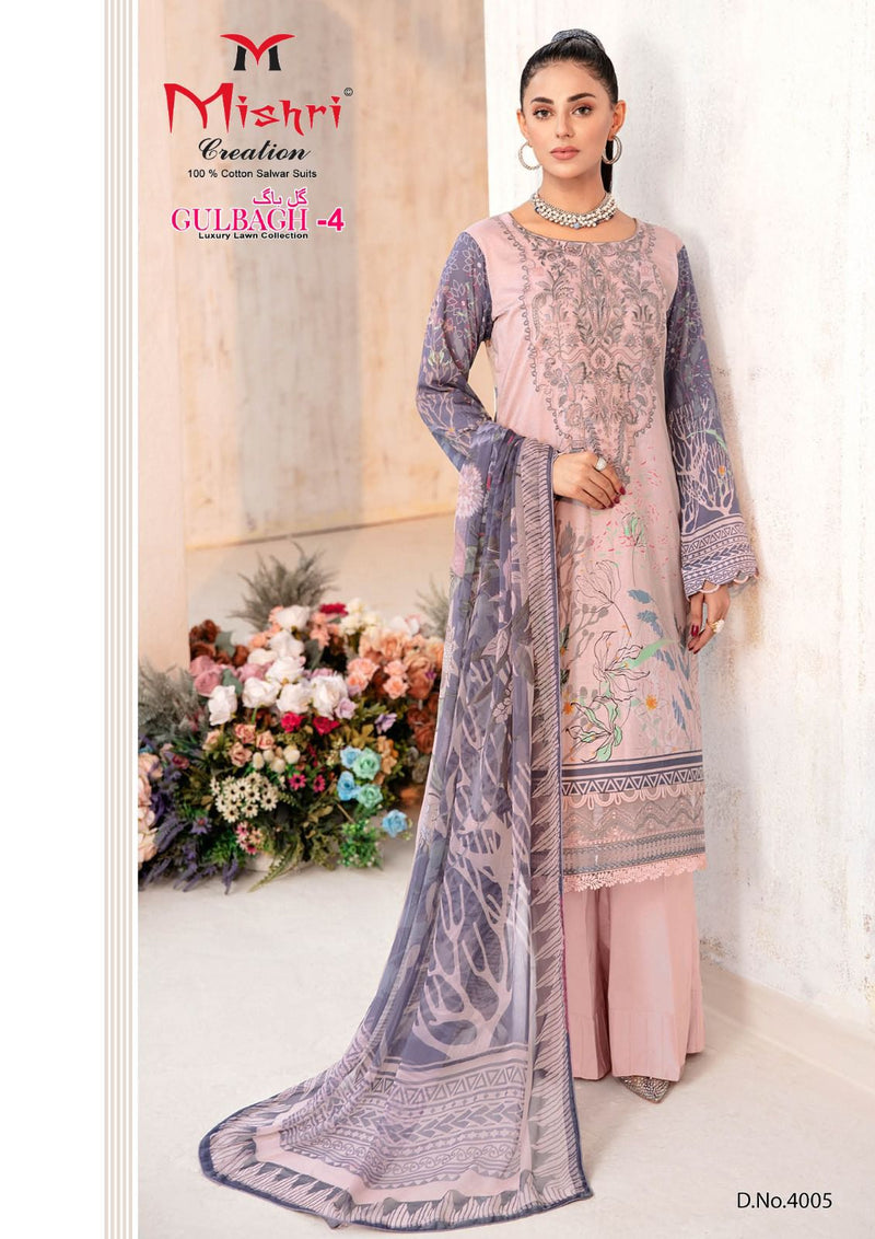 Mishri Creation Gulbagh Vol 4 Lawn Cotton Karachi Printed Salwar Kameez