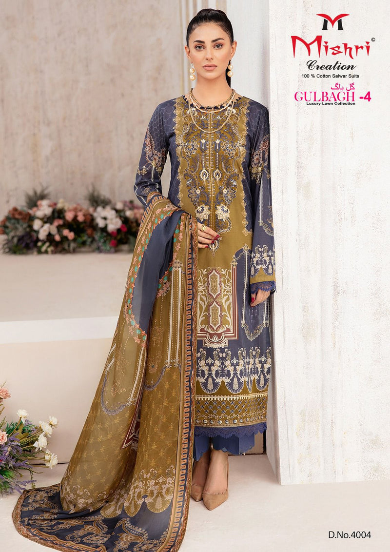 Mishri Creation Gulbagh Vol 4 Lawn Cotton Karachi Printed Salwar Kameez