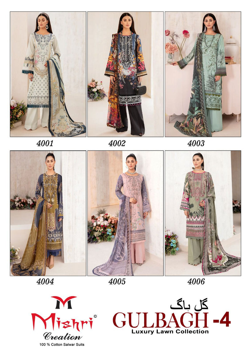 Mishri Creation Gulbagh Vol 4 Lawn Cotton Karachi Printed Salwar Kameez