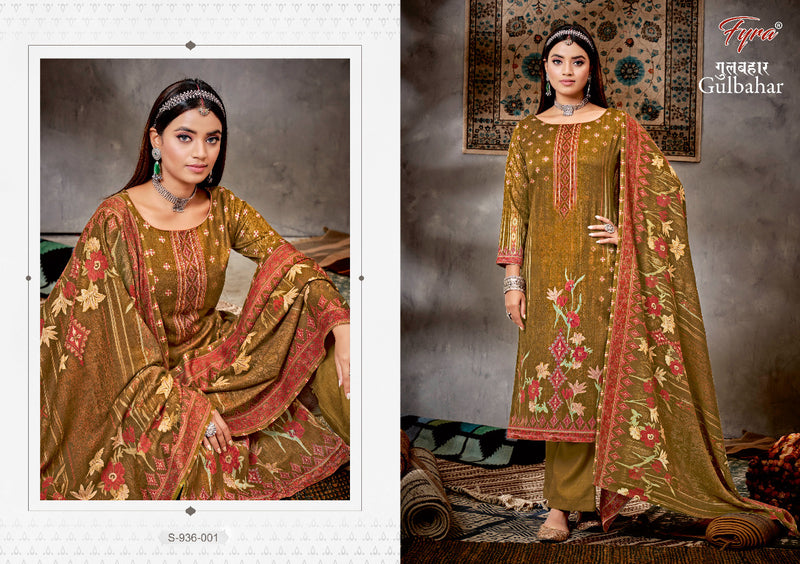 Fyra Gulbahar Pashmina With Beautiful Fancy Work Stylish Designer Casual Wear Salwar Kameez