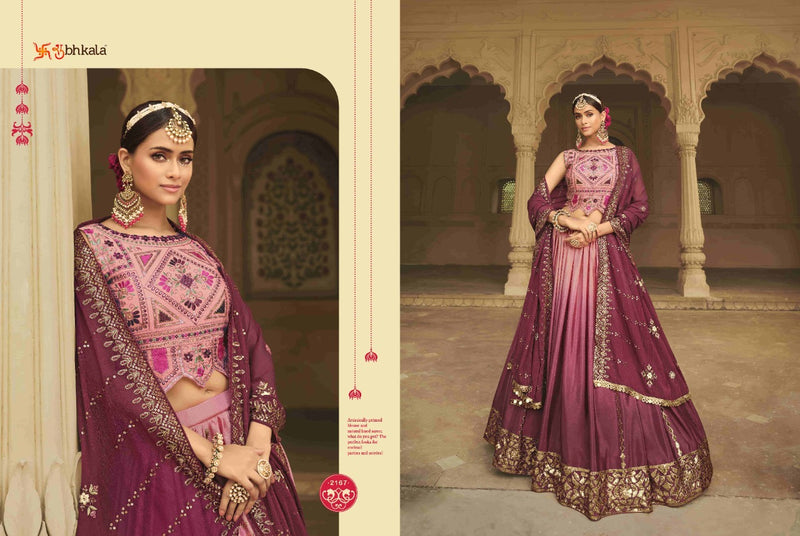 Shubhkala Dno 2167 Guldasta Vol 14 Fancy With Heavy Embroidery Work Attractive Look Stylish Designer Lehenga