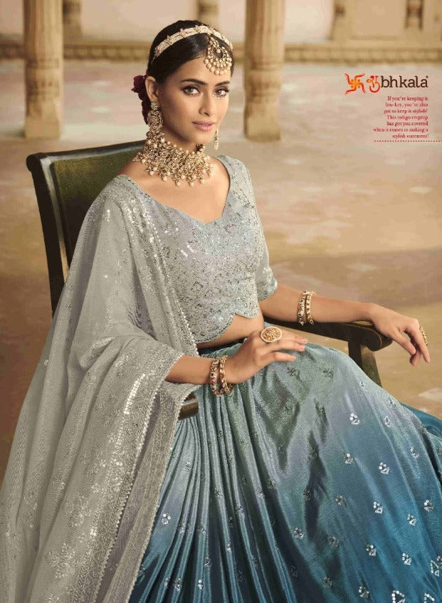 Shubhkala Dno 2168 Guldasta Vol 14 Fancy With Heavy Embroidery Work Attractive Look Stylish Designer Lehenga