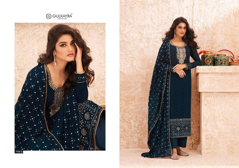 Gulkayra Designer Nazmin Real Georgette With Embroidery Pakistani Style Wedding Wear Salwar Suits