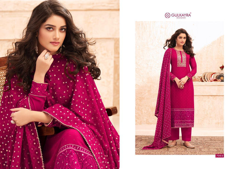 Gulkayra Designer Nazmin Real Georgette With Embroidery Pakistani Style Wedding Wear Salwar Suits