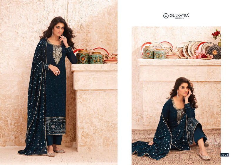 Gulkayra Designer Nazmin Real Georgette With Embroidery Pakistani Style Wedding Wear Salwar Suits