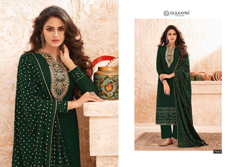 Gulkayra Designer Nazmin Real Georgette With Embroidery Pakistani Style Wedding Wear Salwar Suits