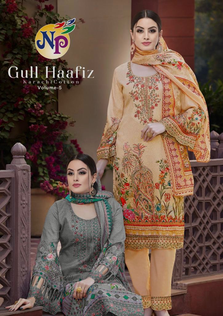 Nand Gopal Gull Haafiz Vol 5 Heavy Pure Cotton Karachi Printed Designer Salwar Kameez