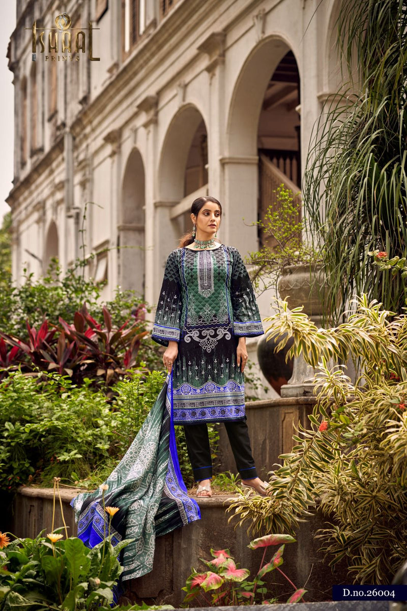 Ishaal Prints Gulmohar Vol 26 Pure Lawn Cotton Collection Heavy Mal Dupatta Printed Designer Salwar Kameez
