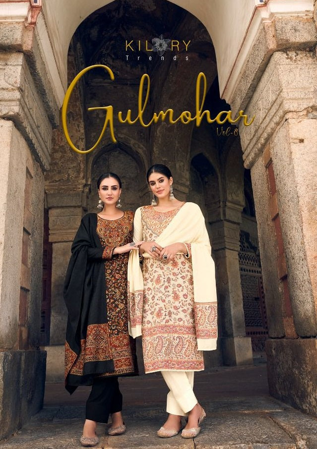 Kilory Trends Gulmohar Vol 8 Pashmina With Handloom Fancy Work Stylish Designer Attractive Look Salwar Kameez